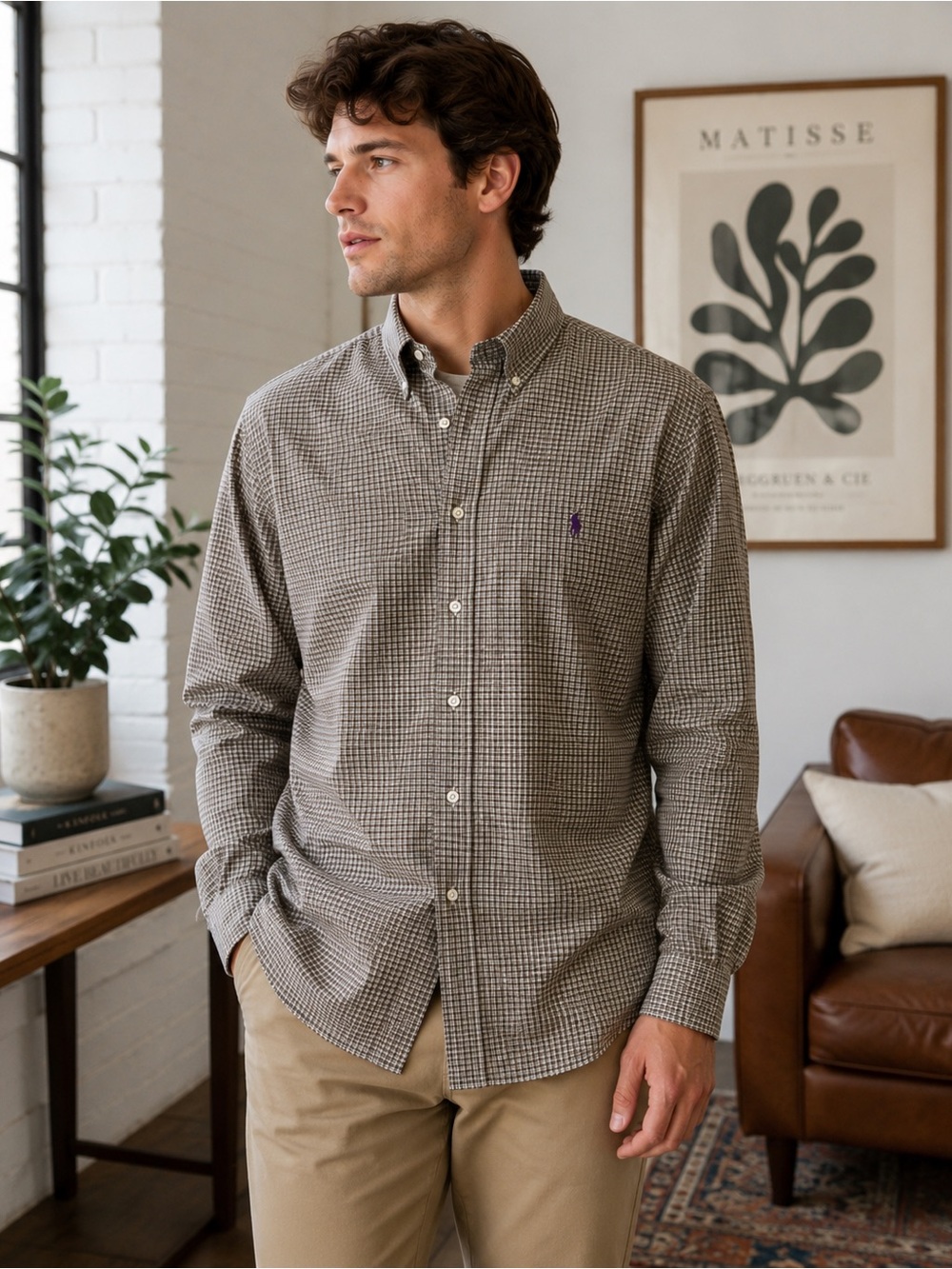 NWT Ralph Lauren Classic Fit XXL Check Button Down Shirt